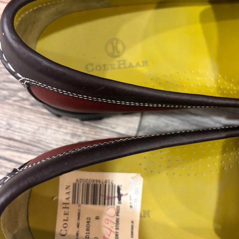 Cole Haan Driving‎ Loafers Mens 10 B Mahogany Brown Excellent Waterproof D18042